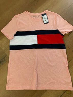 Women’s Tommy Hilfiger Pink Colorblock T-Shirt, size S